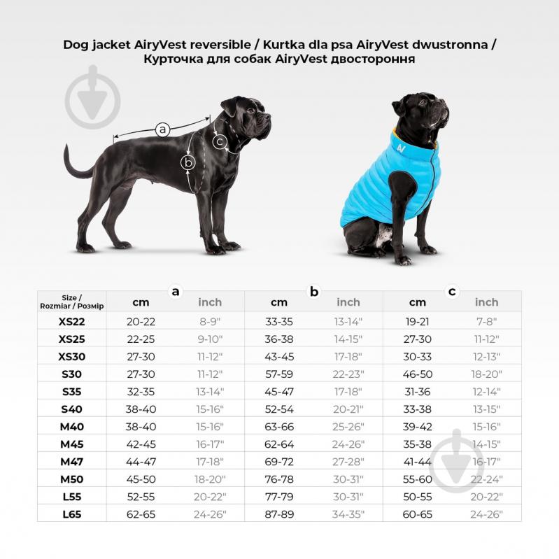Куртка двостороння AiryVest р. XS22 чорно-блакитна - фото 2