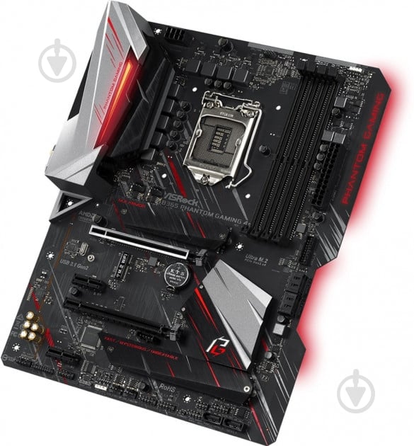Материнская плата ASRock B365M PHANTOM GAMING 4 (Socket 1151, Intel B365, mirco ATX) - фото 3