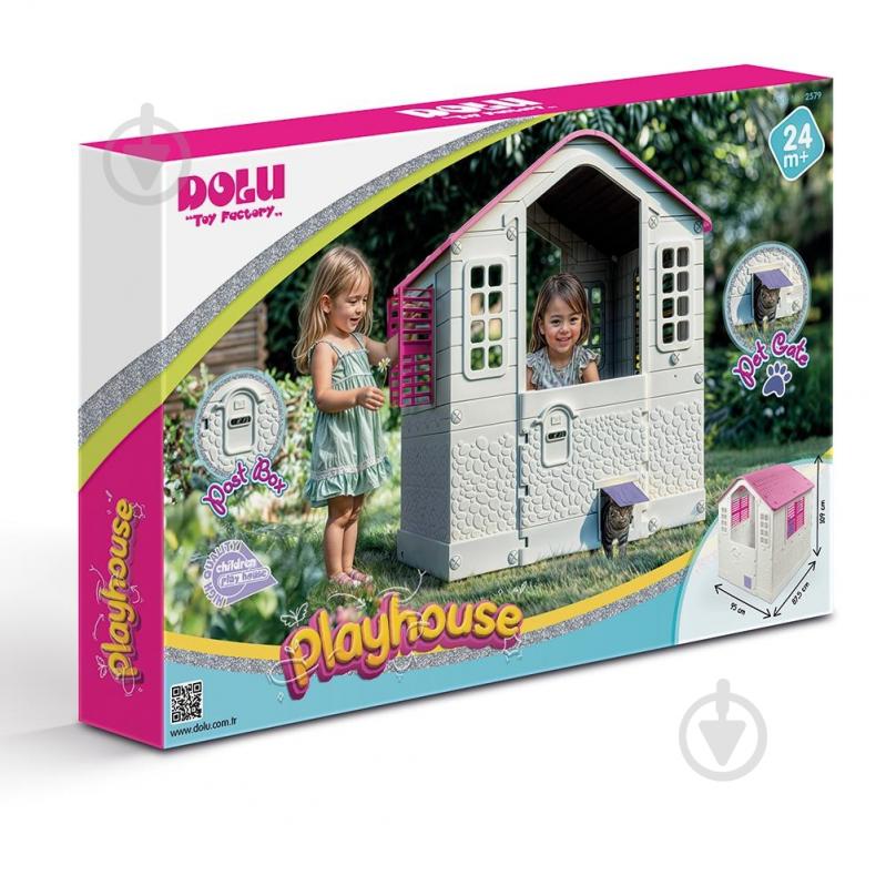 Игровой домик Dolu бело-розовый 2579D - фото 2 Игровой домик Dolu бело-розовый 2579D - фото 2