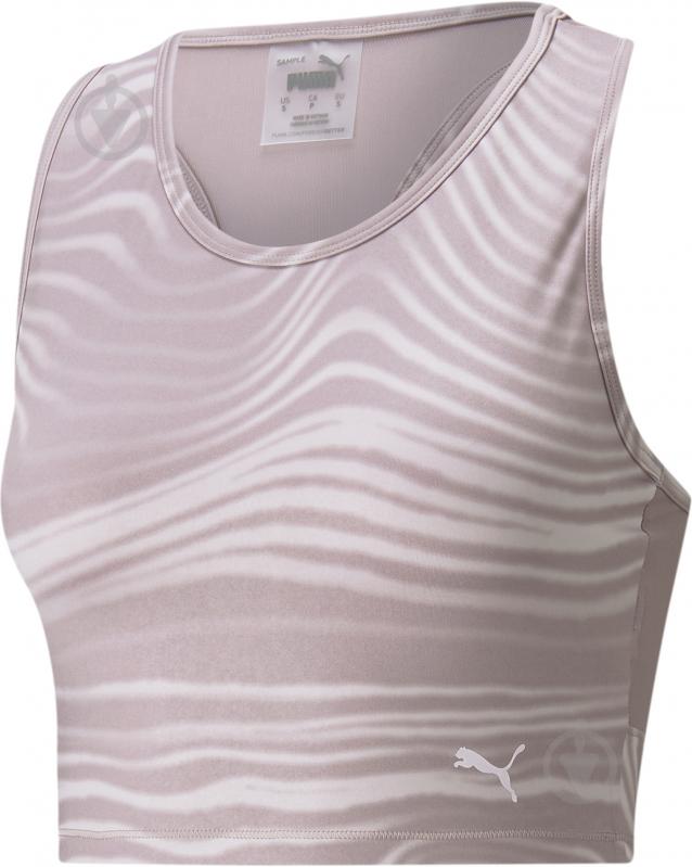 Бра Puma STUDIO AOP CROP TANK 52156118 р.XS світло-фіолетовий - фото 4