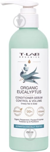 Кондиціонер T-LAB Professional Organic Eucalyptus д/жирного волосся 250 мл - фото 1 Кондиціонер T-LAB Professional Organic Eucalyptus д/жирного волосся 250 мл - фото 1