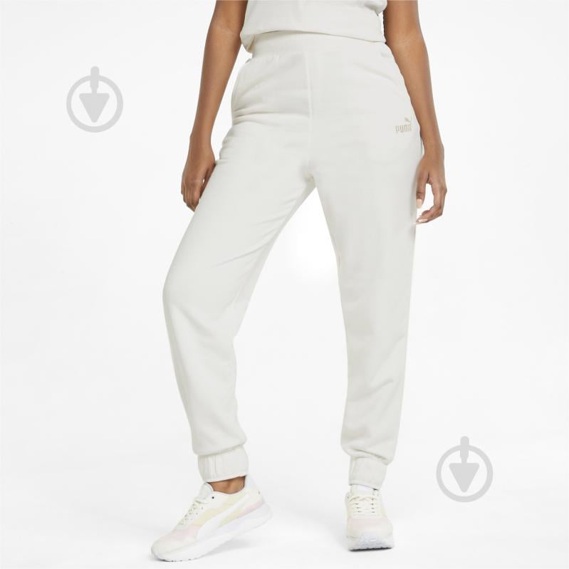 Брюки Puma ESS+ Embroidery Pants 84709399 р. M белый - фото 1