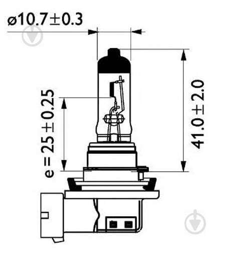 Автолампа галогенная Philips MasterDuty H11 70 Вт 1 шт.(24362MDC1) - фото 4