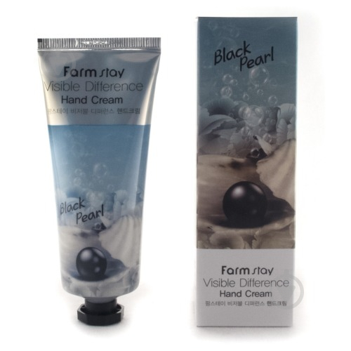 Крем FarmStay Visible Difference Hand Cream Black Pearl з екстрактом черних перлів 100 мл - фото 1