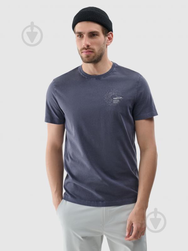 Футболка 4F TSHIRT M1981 4FWSS25TTSHM1981-22S р.M синій - фото 1