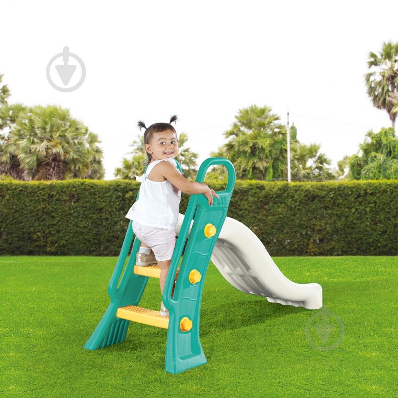 Горка детская Dolu Junior белая/голубая 2628D - фото 3