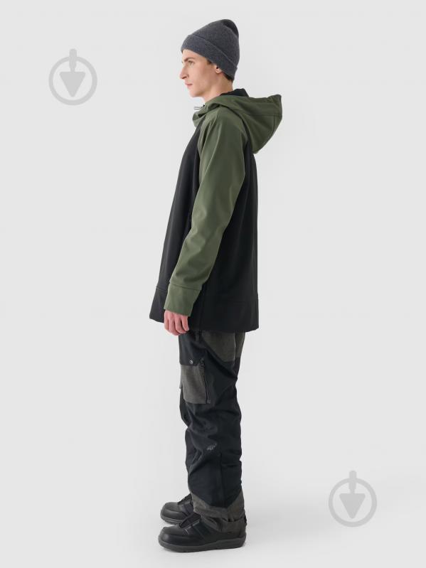 Куртка 4F SOFTSHELL JACKET M255 4FWAW24TSOFM255-20S р.L чорний - фото 4