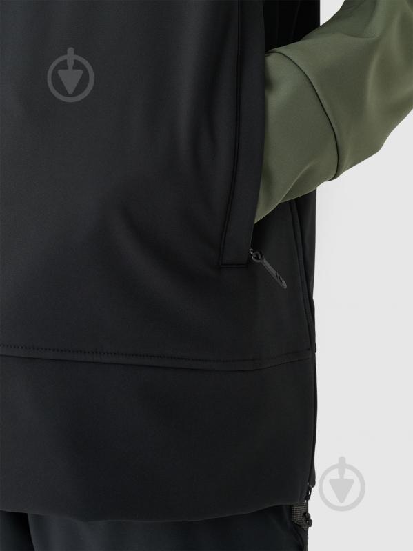 Куртка 4F SOFTSHELL JACKET M255 4FWAW24TSOFM255-20S р.L чорний - фото 7