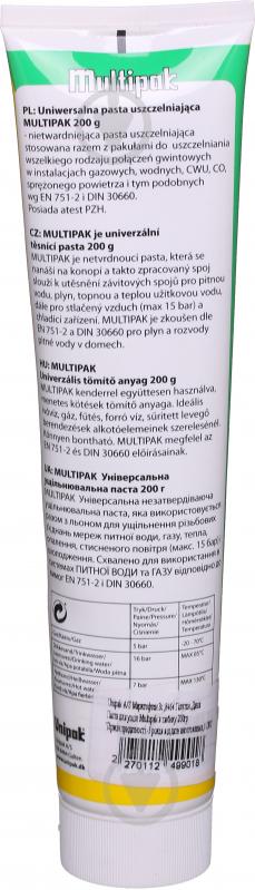Паста для уплотнения резьбовых соединений Multipak 200 г - фото 2 Паста для уплотнения резьбовых соединений Multipak 200 г - фото 2