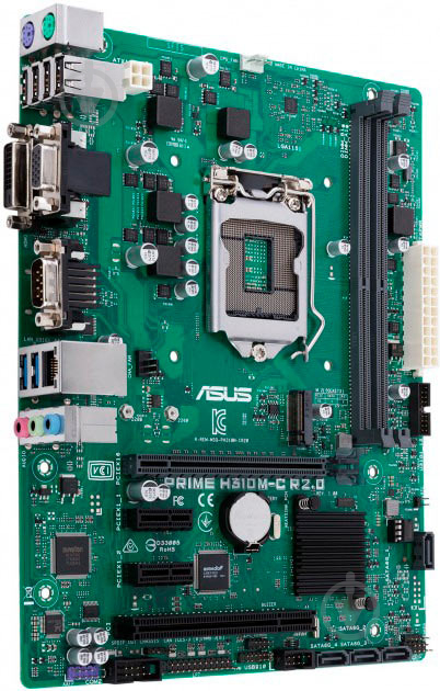 Материнская плата Asus PRIME H310M-C R2.0 (Socket 1151, Intel H310, mirco ATX) - фото 3