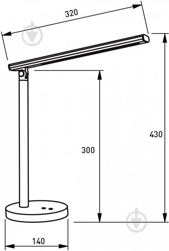 Настільна лампа офісна Eurolamp dimmable 8 Вт срібний LED-TLD-8W - фото 5