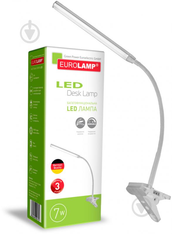 Настольная лампа офисная Eurolamp dimmable 7 Вт белый LED-TLP-7W - фото 2