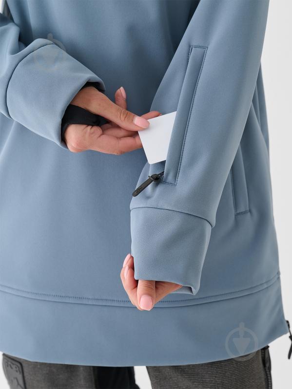 Куртка 4F SOFTSHELL JACKET F289 4FWAW24TSOFF289-32S р.S синий - фото 9