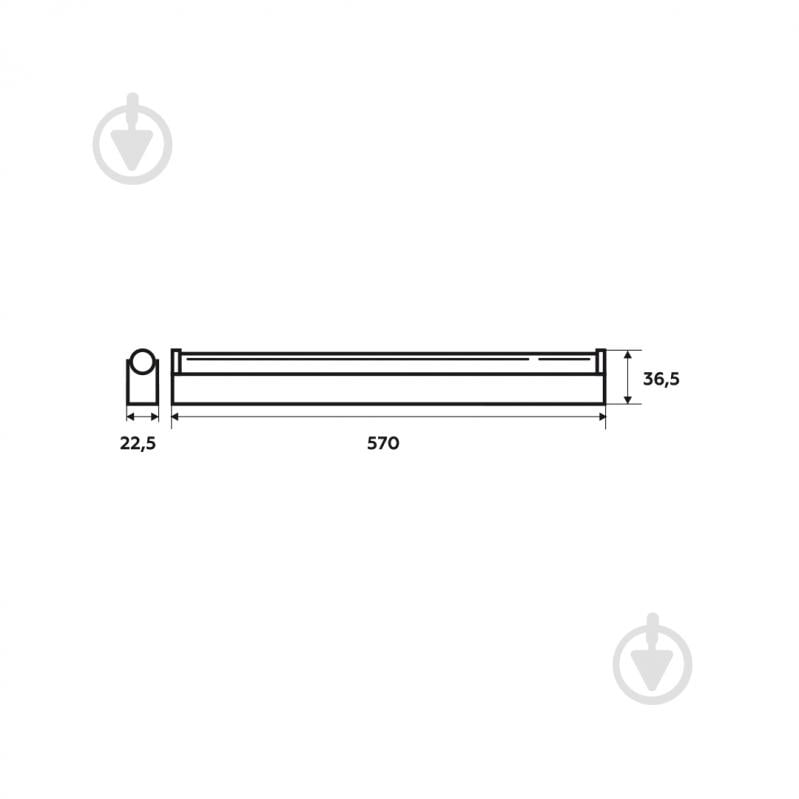 Подсветка для мебели Eurolamp 6 Вт дневной 4000 К LED-FX(T5)-6/4 - фото 3