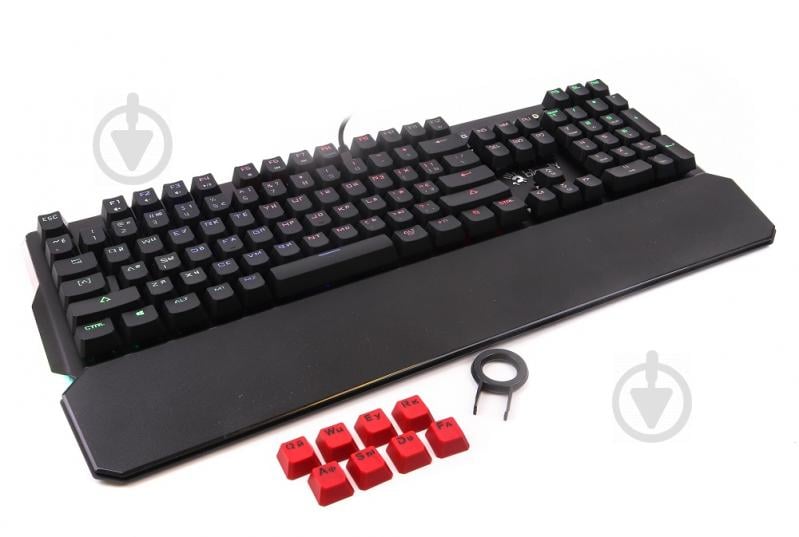 Клавіатура A4Tech (B885N Bloody (Black)) механічна, USB, неонова підсвітка, Full Light Strike Red black - фото 2