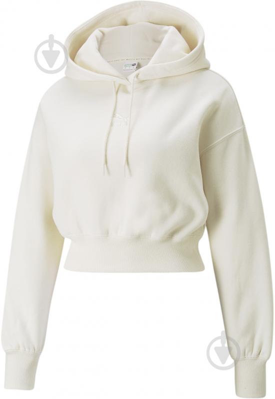 Джемпер Puma Classics Crop Hoodie 53351199 р. XS белый - фото 4