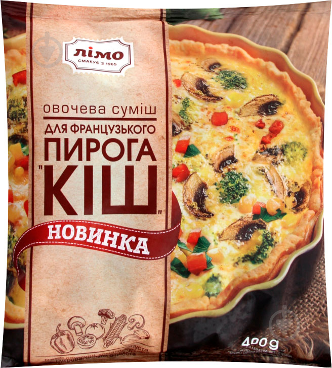 Овощи замороженные Лімо Для французского пирога (КИШ) 400г (4820005925971) - фото 1