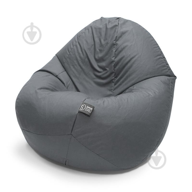 Кресло-мешок SanchoBag Груша Оксфорд L 130x90 см серый (38PG3OK1SERUI) - фото 2