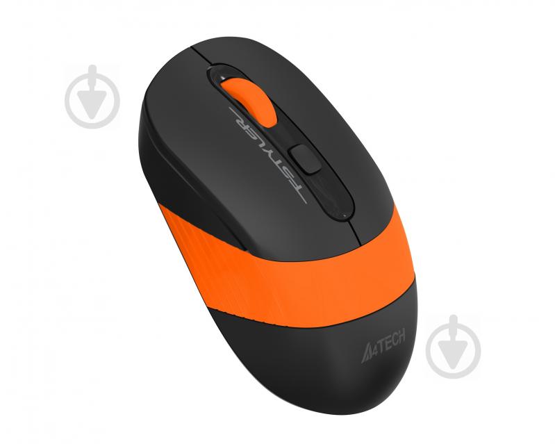 Мышка A4Tech бесшумная Fstyler FG10S (Orange) orange - фото 2