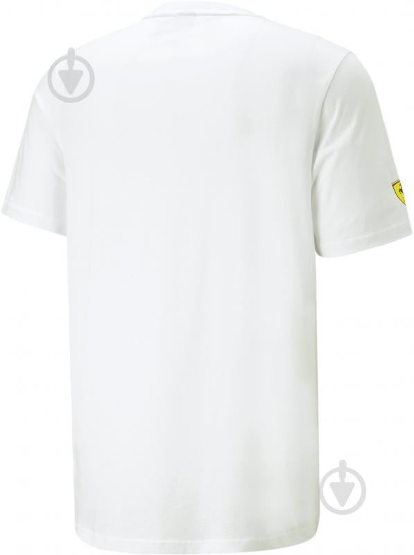 Футболка Puma FERRARI RACE BIG SHIELD TEE HERITAGE 53818604 р.L білий - фото 2