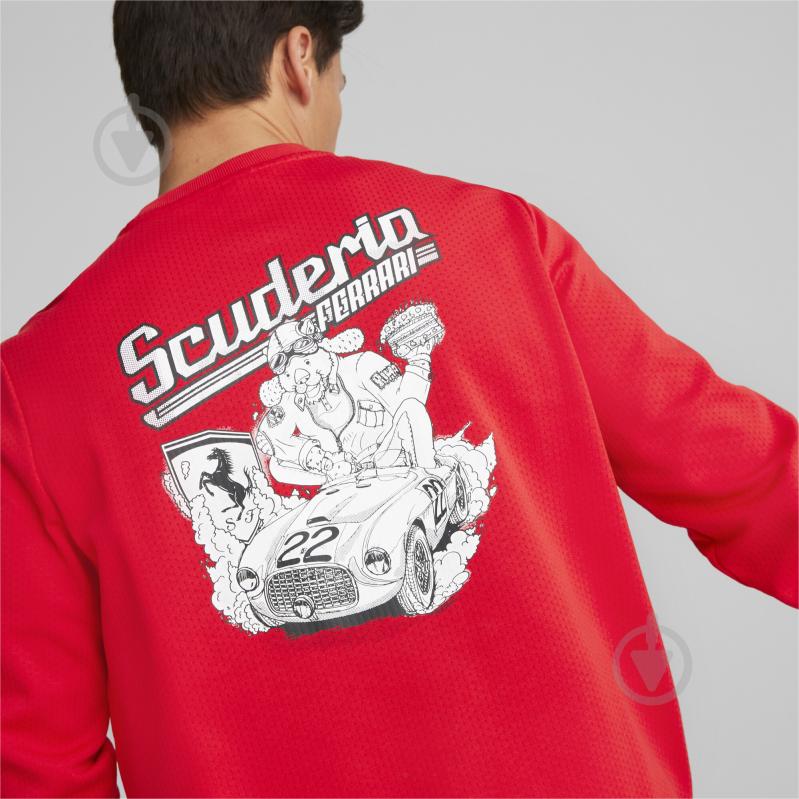 Світшот Puma FERRARI RACE GRAPHIC CREW 53817002 р. XL червоний - фото 3