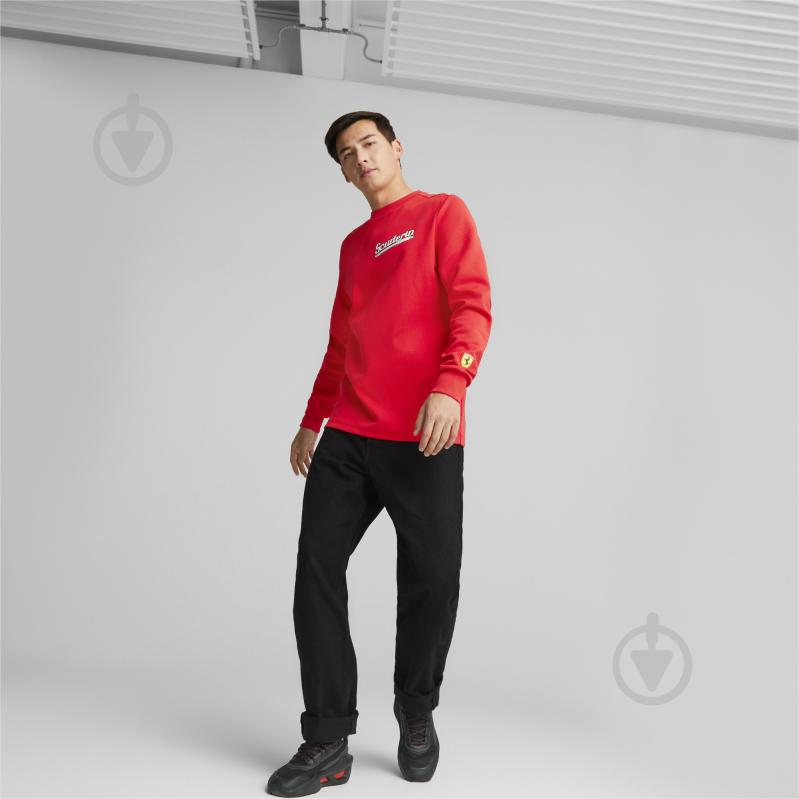 Світшот Puma FERRARI RACE GRAPHIC CREW 53817002 р. XL червоний - фото 5