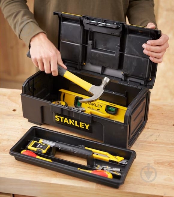 Сундук для ручного инструмента Stanley Line Toolbox 16" 1-79-216 - фото 8