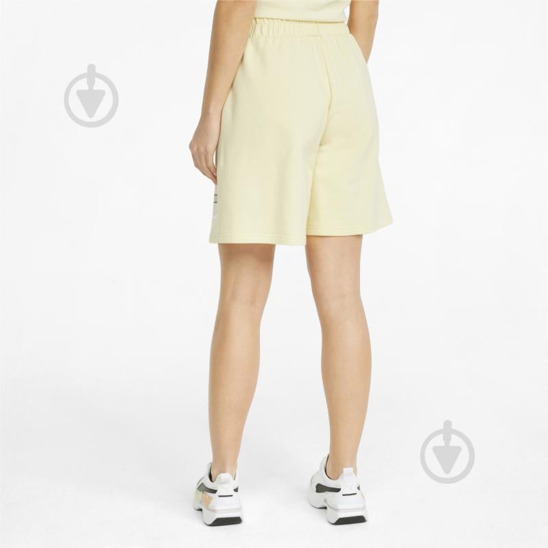 Шорти Puma Brand Love High Waist Shorts 53446441 р. M жовтий - фото 2