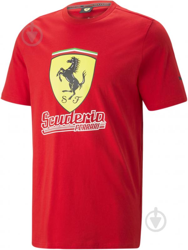 Футболка Puma FERRARI RACE BIG SHIELD TEE HERITAGE 53818602 р.2XL красный - фото 1