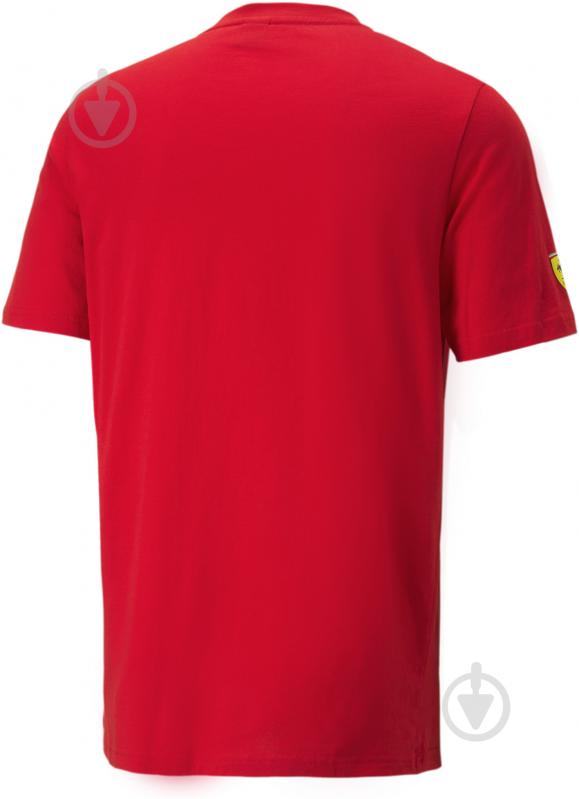 Футболка Puma FERRARI RACE BIG SHIELD TEE HERITAGE 53818602 р.2XL красный - фото 2