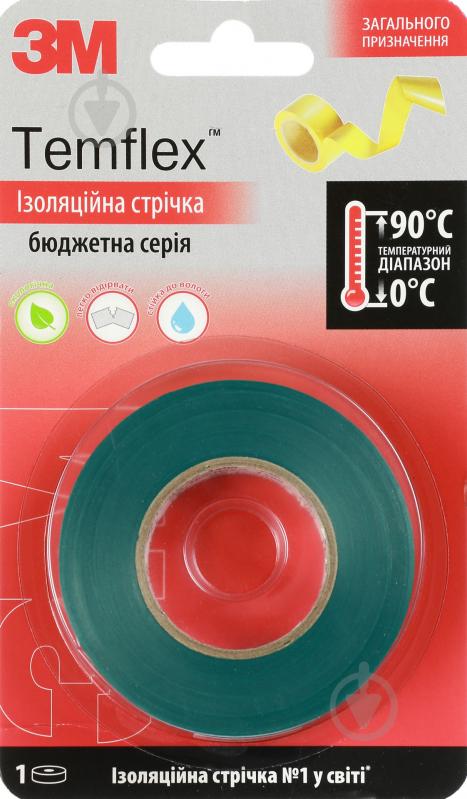 Ізострічка 3M Temflex зелена ПВХ 1500-20-GR-BL - фото 1
