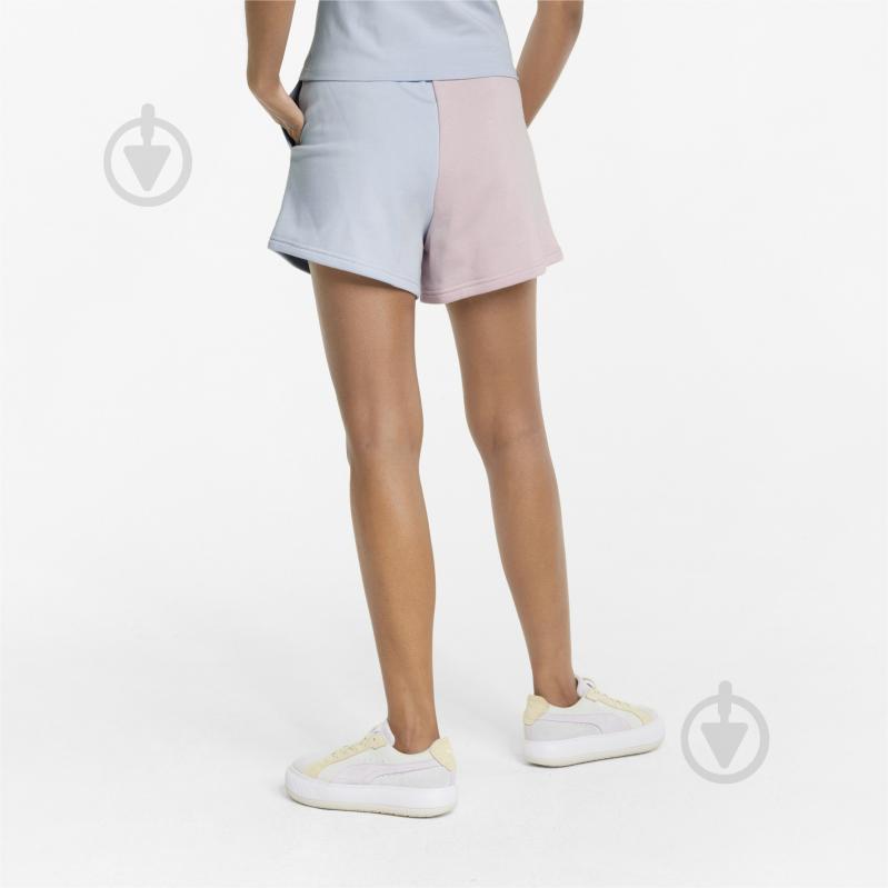 Шорти Puma Classics Block High Shorts 53460821 р. M блакитний із рожевим - фото 2