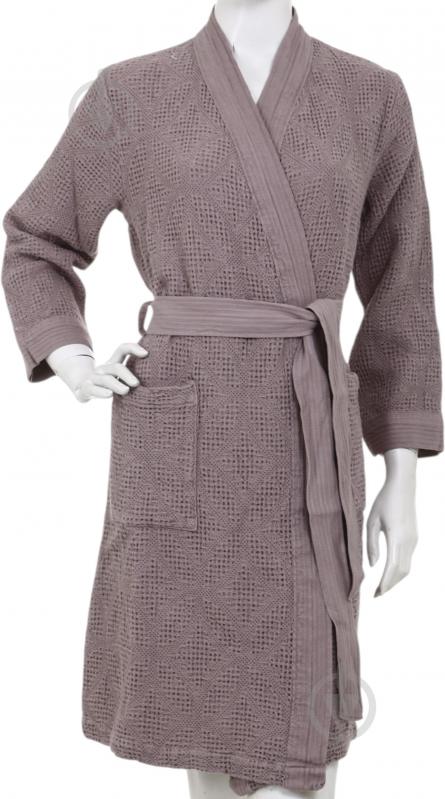 Халат жіночий Antonio Pereira Lyon р. L пудровий - фото 1