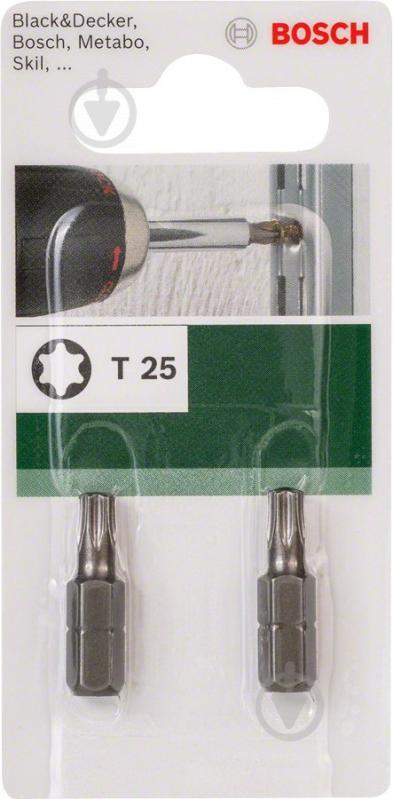 Біта Bosch Torx 25x25 мм 2 шт. - фото 1