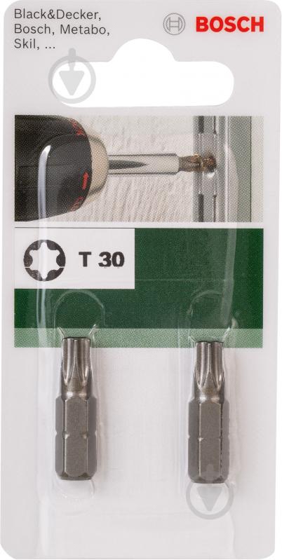 Біта Bosch Torx 30x25 мм 2 шт. - фото 2