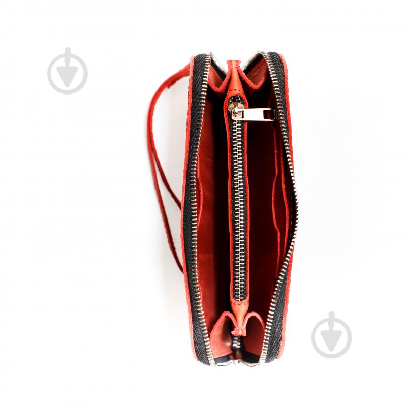 Кошелек Shiynik Zipper красный - фото 4