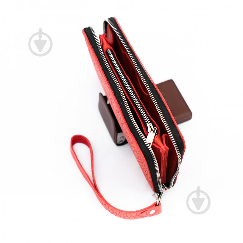 Кошелек Shiynik Zipper красный - фото 3