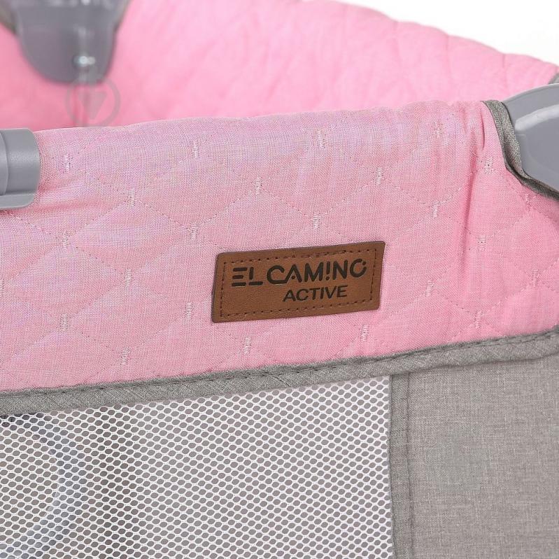 Манеж детский El Camino ME 1097 Pink Gray - фото 3