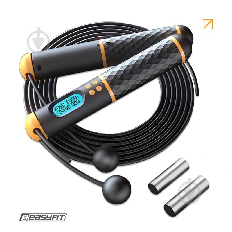 Скакалка EasyFit SmartRope 3 м (бездротова) - фото 2 Скакалка EasyFit SmartRope 3 м (бездротова) - фото 2