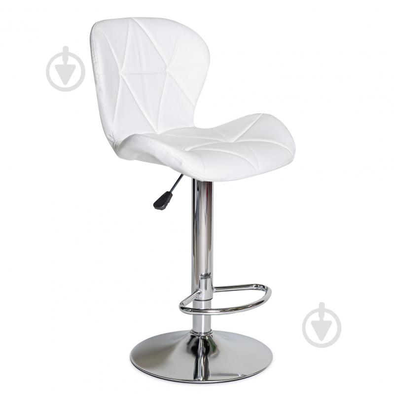 Стілець барний Hommex Martini хром / білий - фото 1