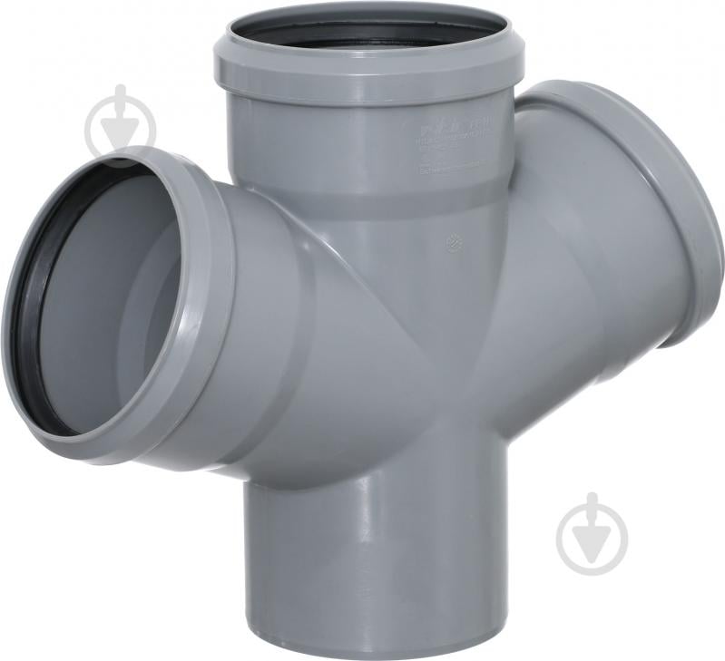 Крестовина канализационная Valsir d100/100/x67° - фото 1