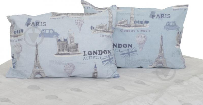Комплект постельного белья London 1,5 голубой - фото 5 Комплект постельного белья London 1,5 голубой - фото 5