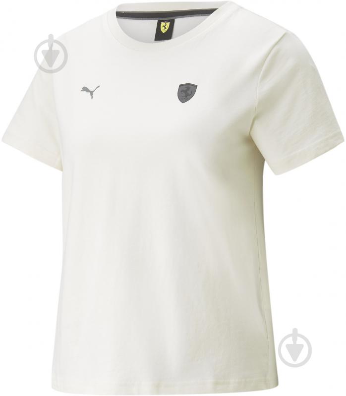 Футболка Puma Ferrari Style Wmn Shield Tee 59989255 р.XL белый - фото 4