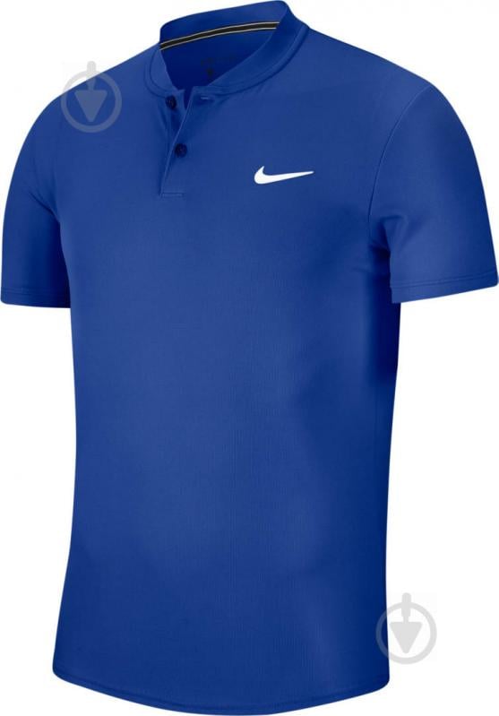 Поло Nike M NKCT DRY POLO BLADE AQ7732-480 р.XL синий - фото 1