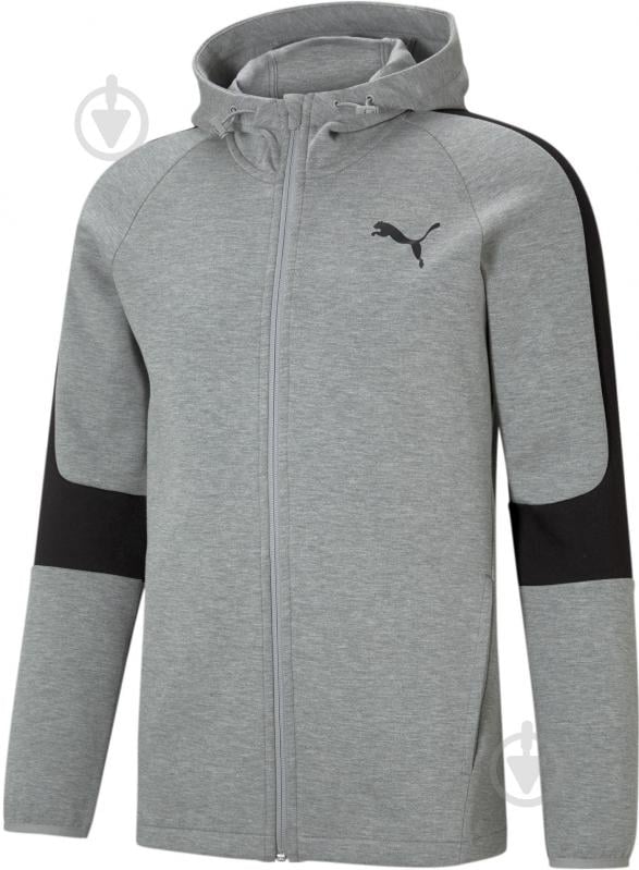 Джемпер Puma EVOSTRIPE Core FZ Hoodie 58581203 р. XL сірий - фото 4