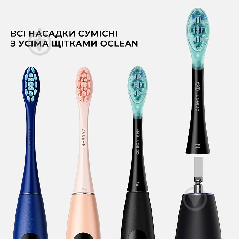 Насадка для электрической зубной щетки Oclean Ultra Gum Care Brush Head UG02 B02 2 шт. - фото 2