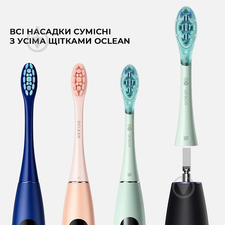 Набір електричних зубних щіток Oclean Ultra Gum Care Brush Head UG01 G02 2 шт. - фото 2