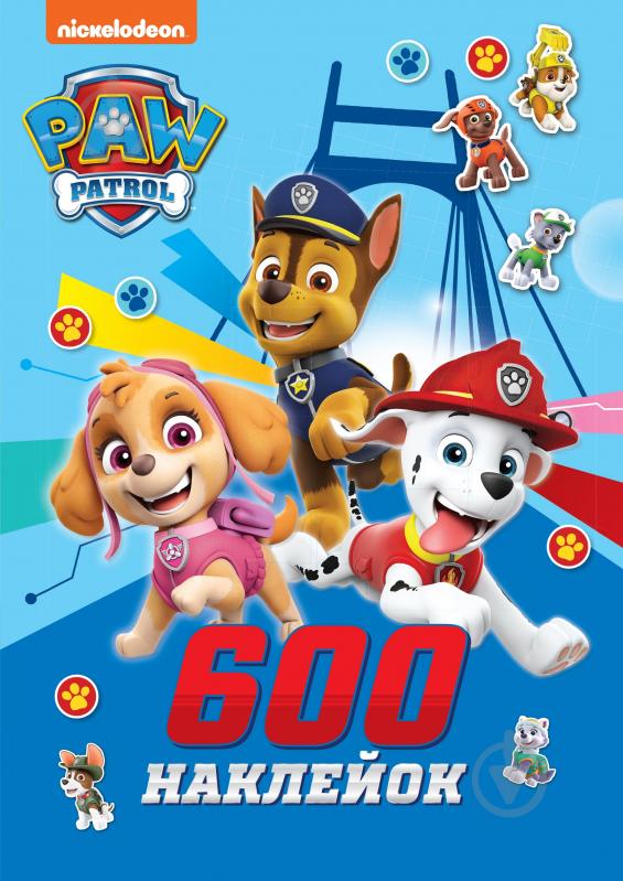 Набор наклеек Paw Patrol 600 шт. 123358 - фото 1