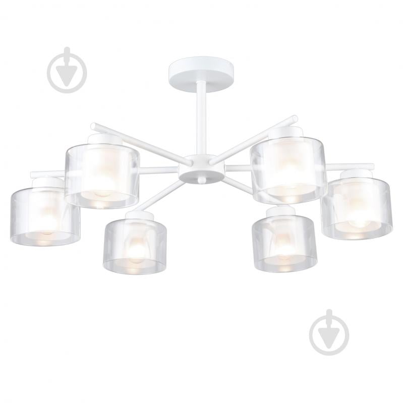 Люстра потолочная Victoria Lighting 6x60 Вт E27 белый Record/PL6 white - фото 1