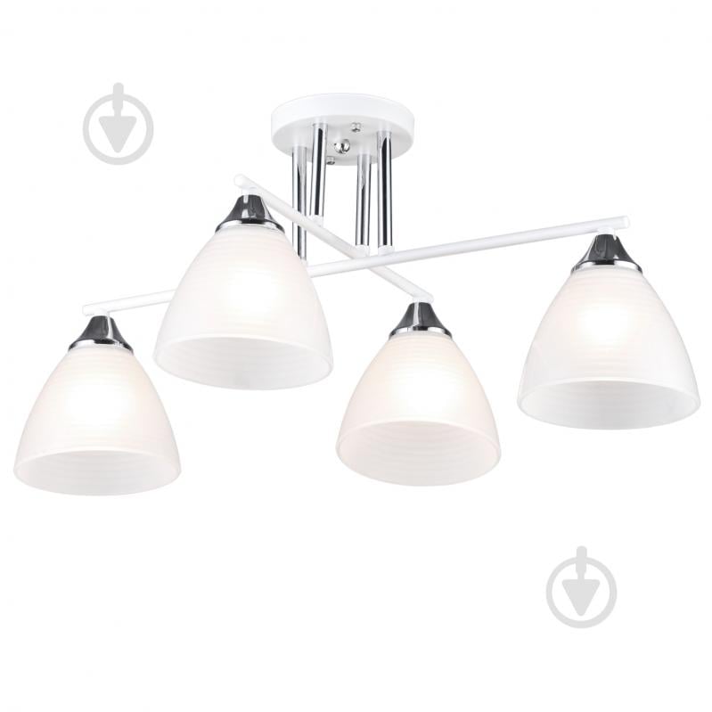 Люстра стельова Victoria Lighting 4x60 Вт E27 білий Ridge/PL4 white - фото 1 Люстра стельова Victoria Lighting 4x60 Вт E27 білий Ridge/PL4 white - фото 1